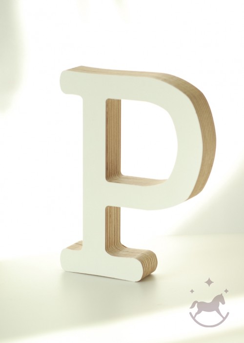 Wooden Letter P