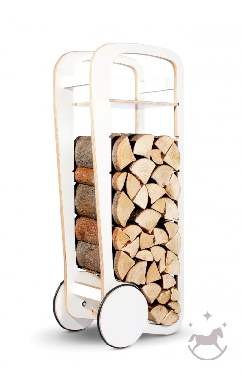 Fleimio Wood Trolley, white