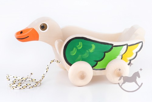 Natural Wooden Coloured Duck