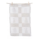 Linen Guest Towel With Six Cats (3 pieces)