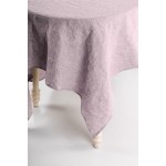 Washed Linen Tablecloth, purple