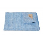 Linen Bath Towel, blue